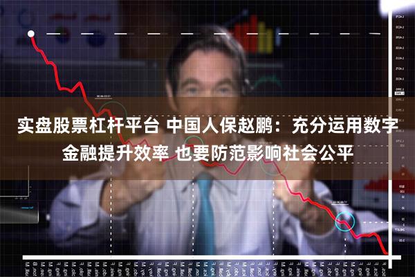 实盘股票杠杆平台 中国人保赵鹏：充分运用数字金融提升效率 也要防范影响社会公平