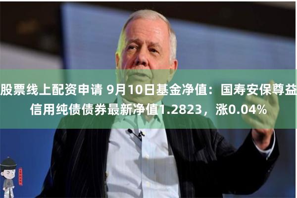 股票线上配资申请 9月10日基金净值：国寿安保尊益信用纯债债券最新净值1.2823，涨0.04%